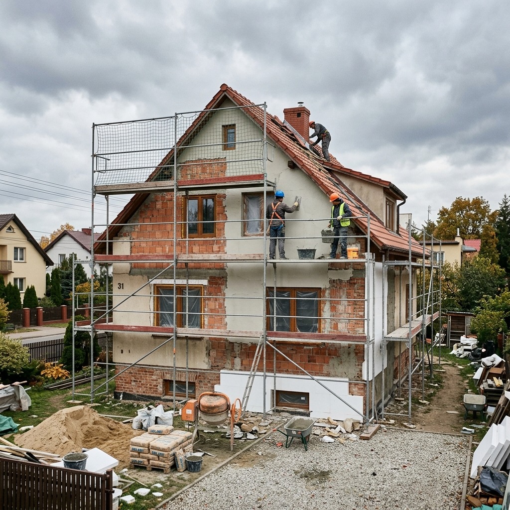 Remont elewacji domu